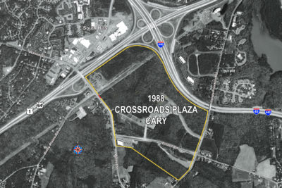 Crossroads Plaza Cary aerial 1988